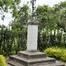 Cross at village green in Bukol