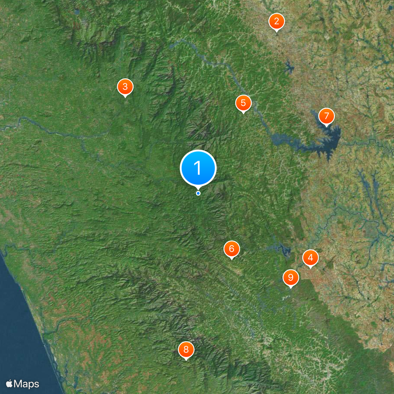 Kukke Subramanya Temple Mapa
