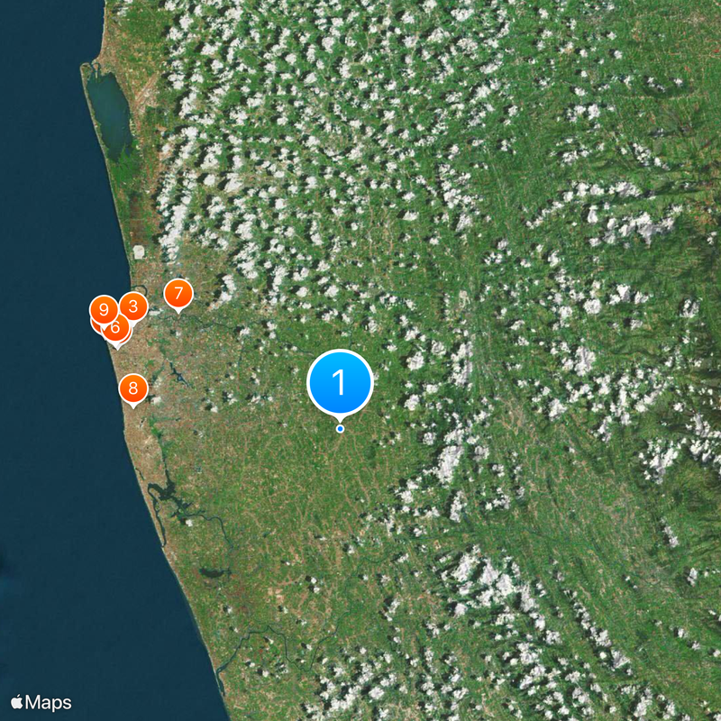 Western Province Map