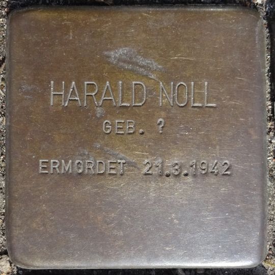 Stolperstein en memoria de Harald Noll