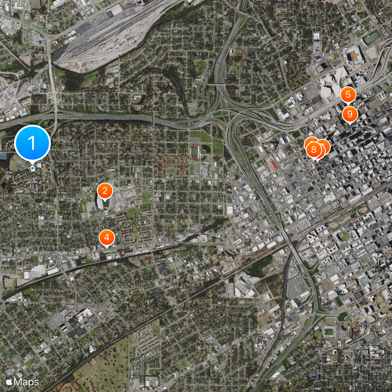 Birmingham–Southern College Map