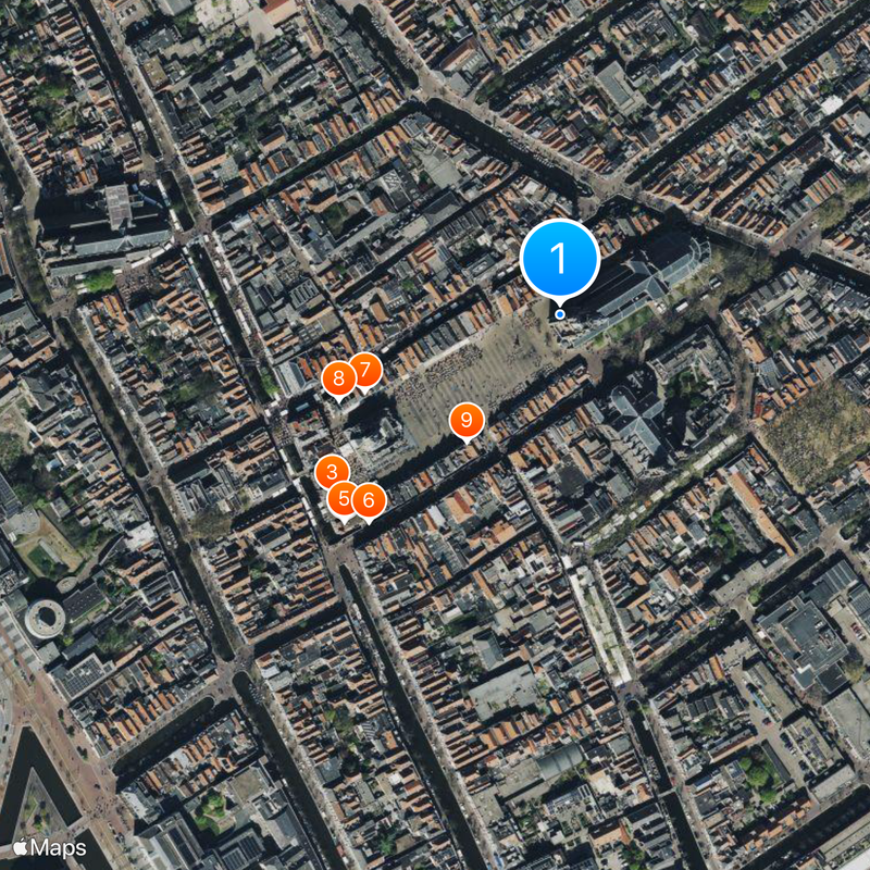 Nieuwe Kerk Delft Map