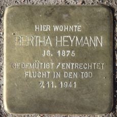 Stolperstein dedicated to Bertha Heymann