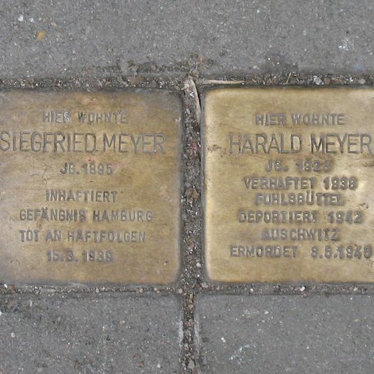 Stolperstein en memoria de Harald Meyer