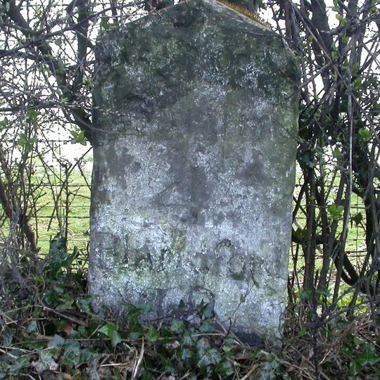 Milestone, Coombe Bissett Down; 250m S Lower Coombe Farmhouse