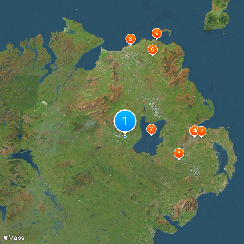Irlanda del Norte Mapa