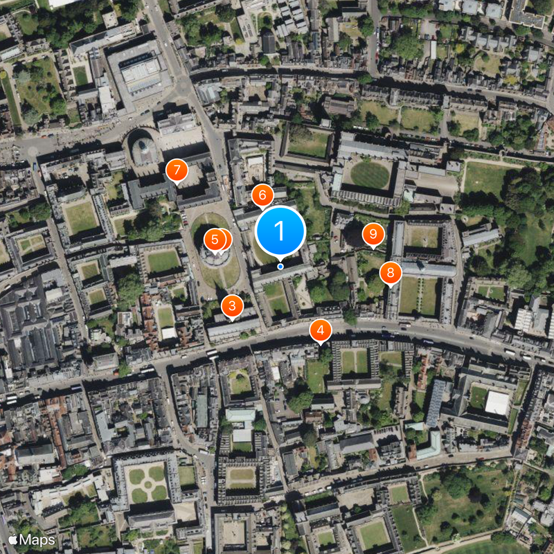 All Souls College Map