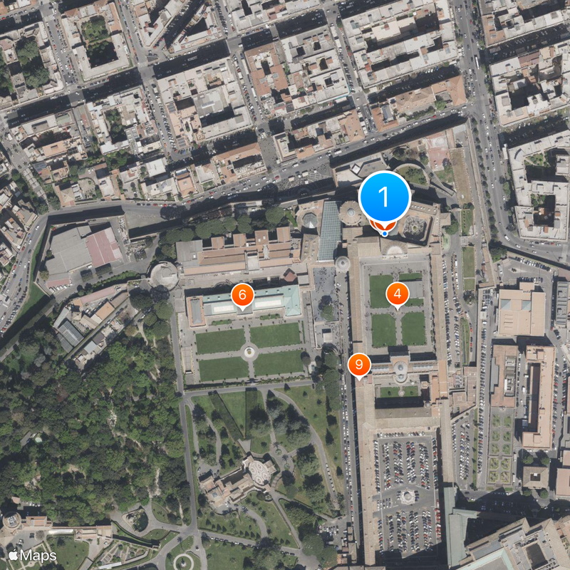Musei Vaticani Mappa
