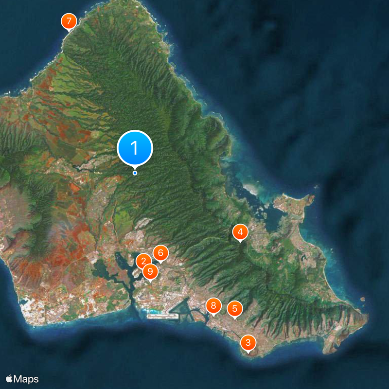 O'ahu Mapa