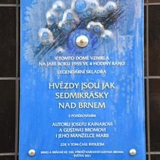 Pamětní deska Gustava Broma a Josefa Kainara