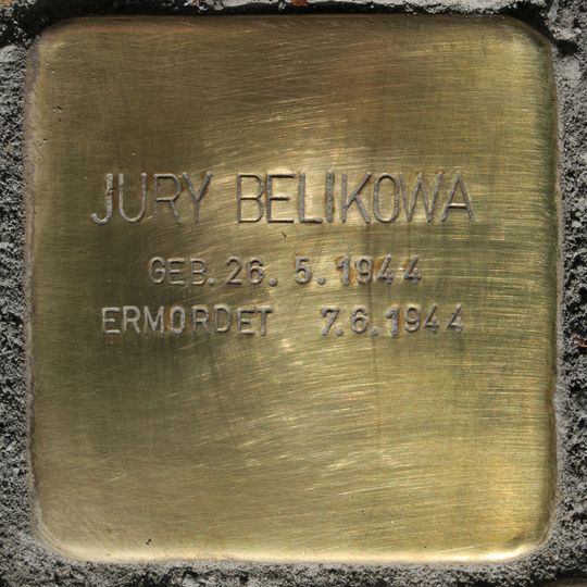Stolperstein en memoria de Jury Belikowa