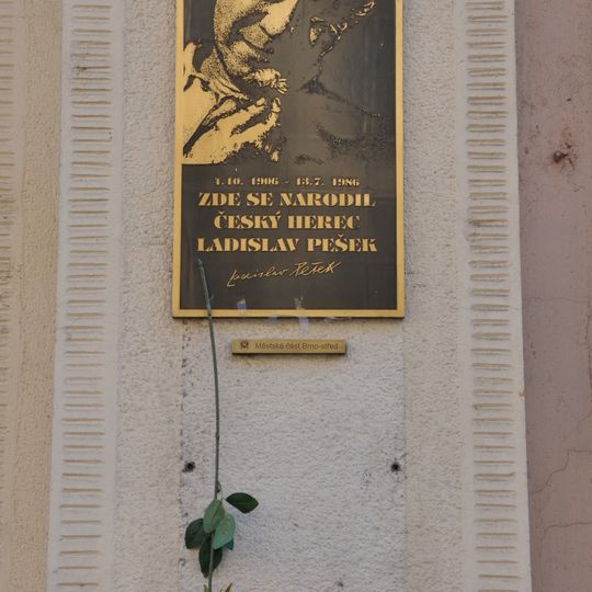 Pamětní deska Ladislava Peška