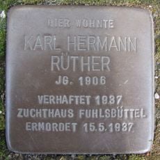 Stolperstein en memoria de Karl Hermann Rüther