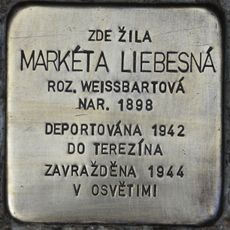 Stolperstein à la mémoire de Markéta Liebesná