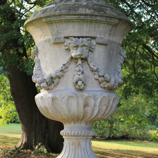 Urn on pedestal approximately 120 metres north west of Trent Park
