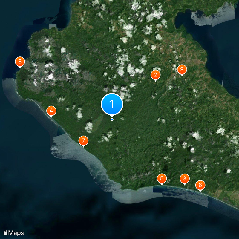 Corcovado National Park Map