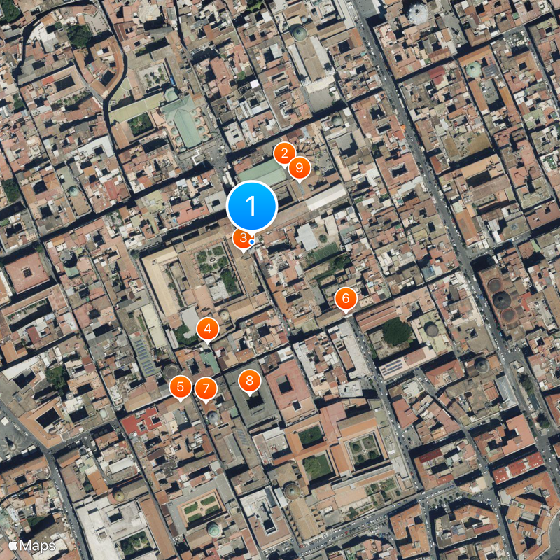 Via San Gregorio Armeno Kaart