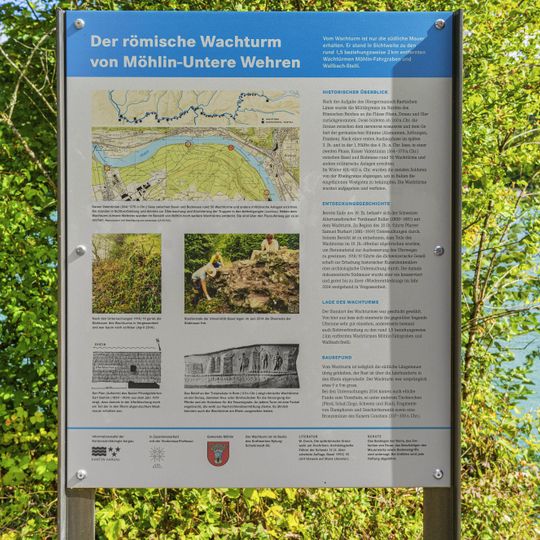 « Untere Wehren », camp fortifié romain sur le Rhin