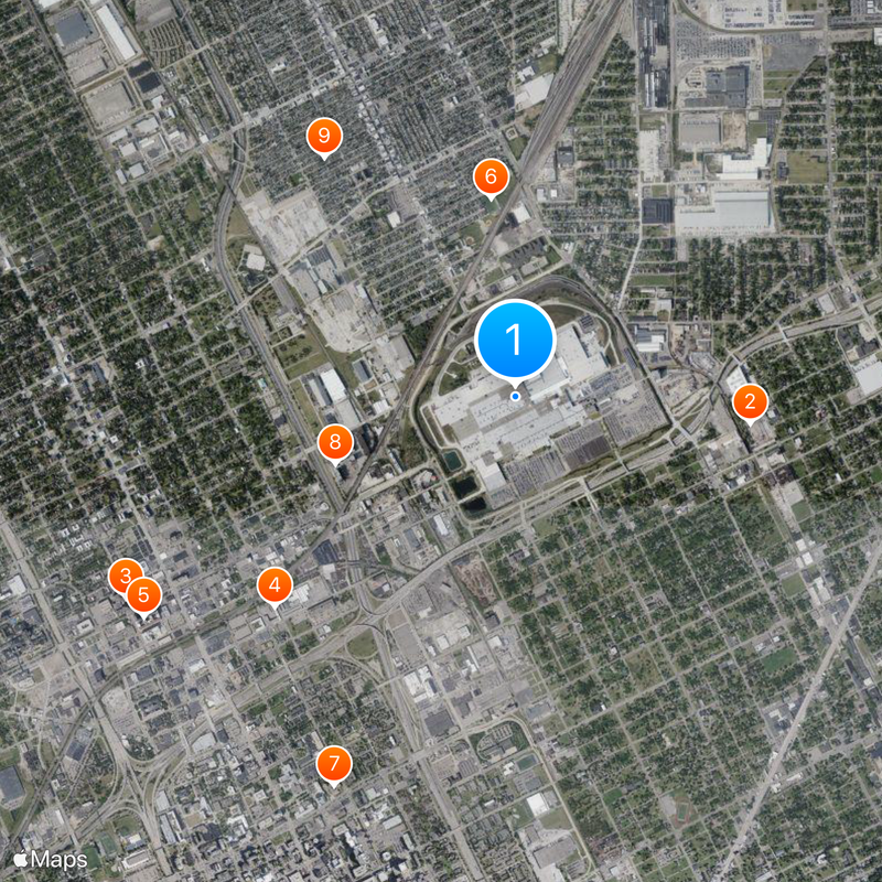Detroit/Hamtramck Assembly Map