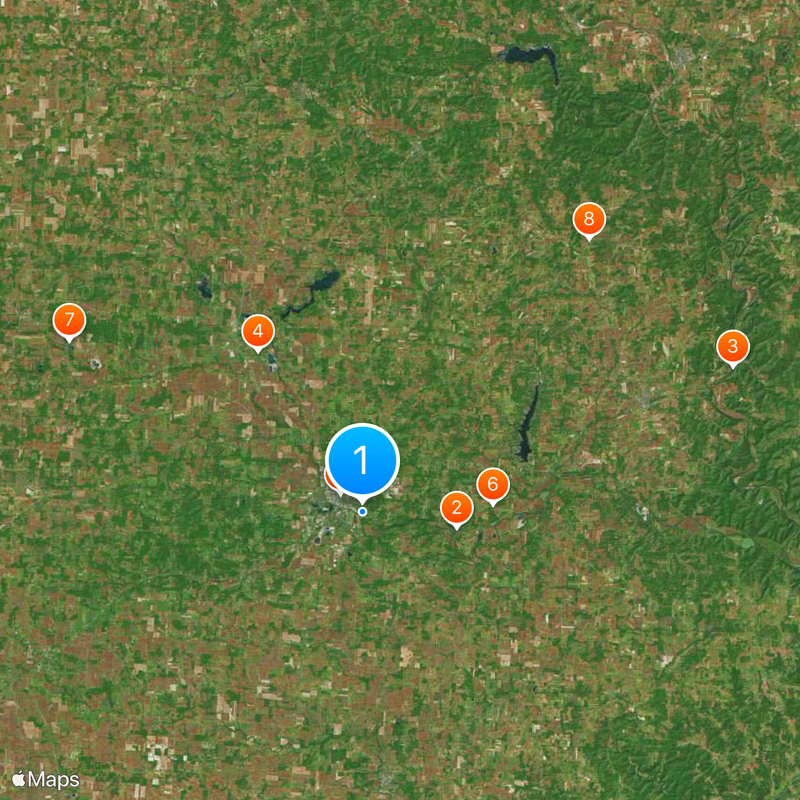 Contea di Knox Mappa