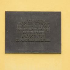 August Bebel memorial plaque