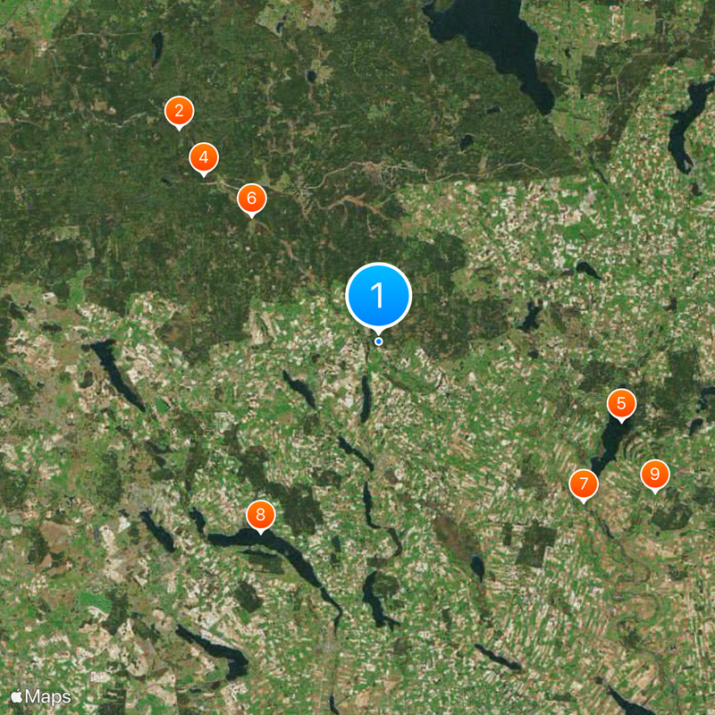Viaducts in Stańczyki Map