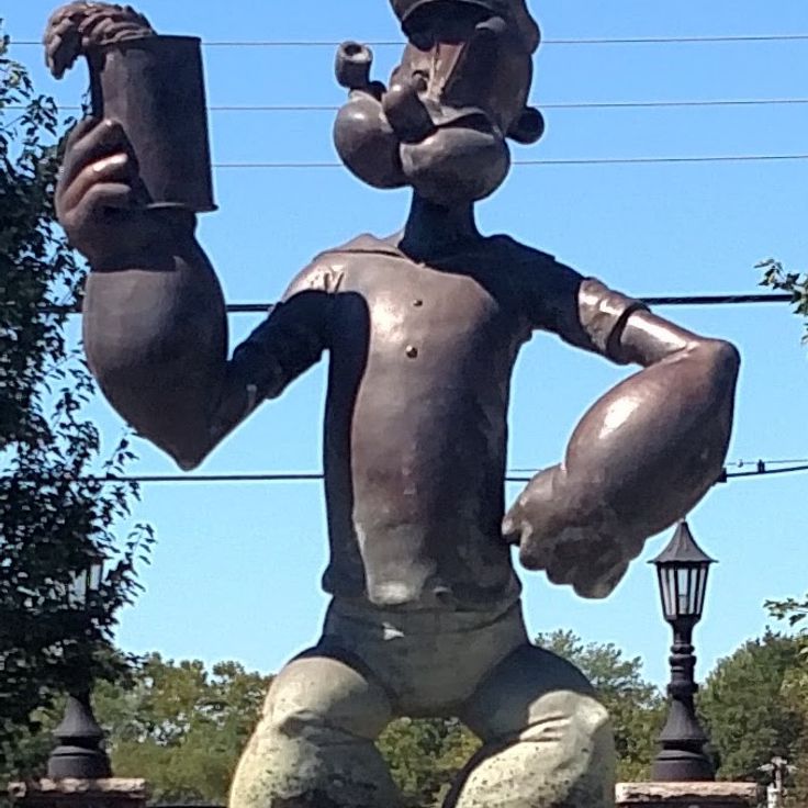 Popeye statue