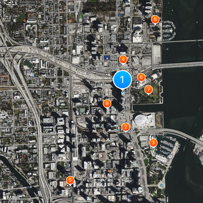 One Thousand Museum Mapa