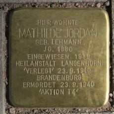 Stolperstein en memoria de Mathilde Jordan