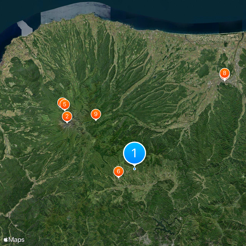 Hiruzen Plateau Mapa