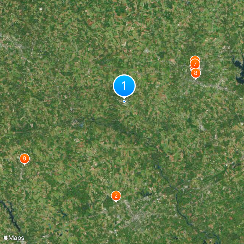 Universidad Gardner–Webb Mapa