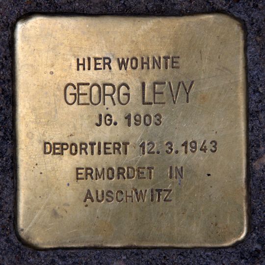Stolperstein en memoria de Georg Levy