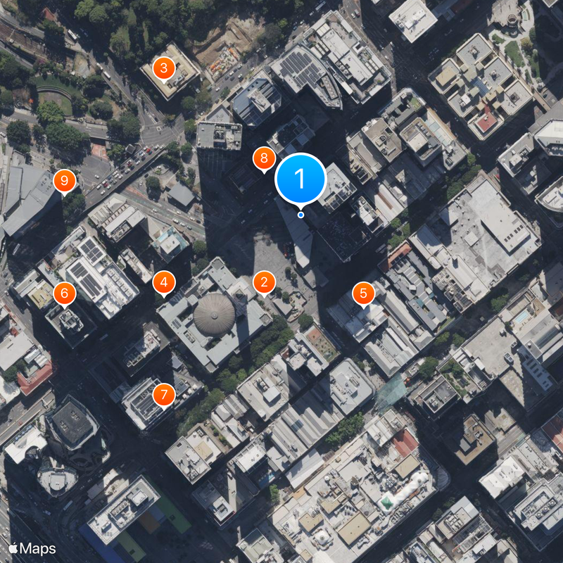 City of Brisbane Mapa