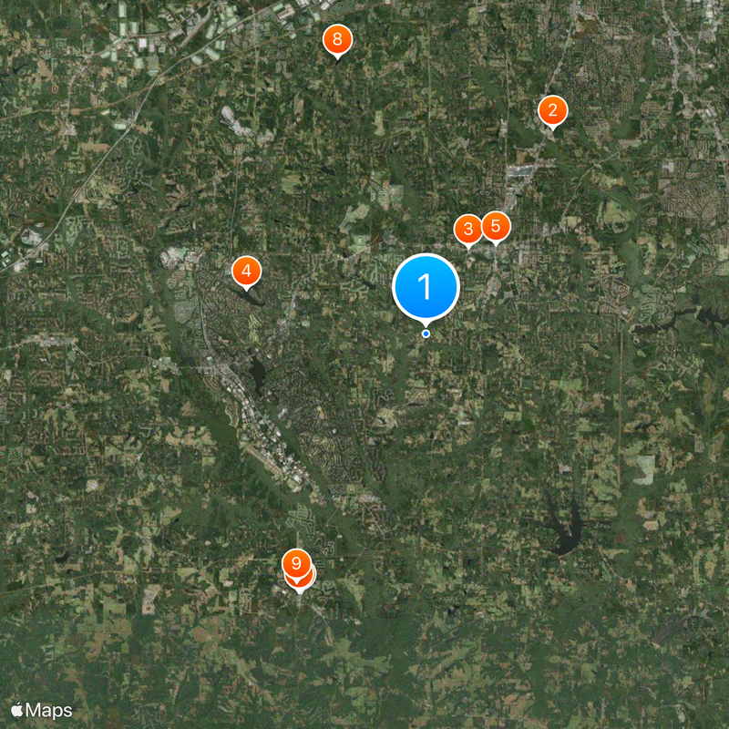 Contea di Fayette Mappa