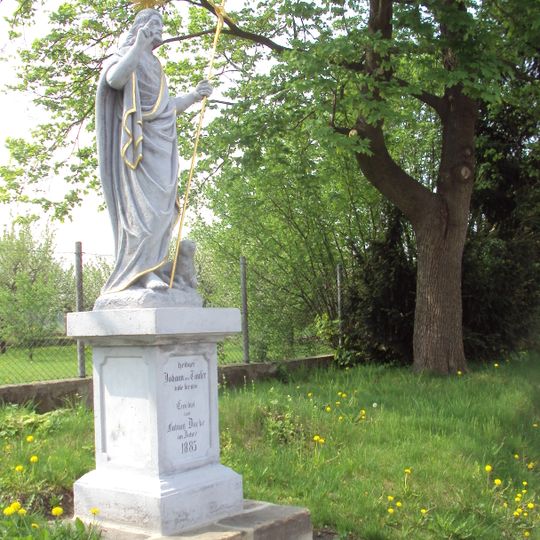 Socha svatého Jana Křtitele v Mimoňské ulici v Zákupech