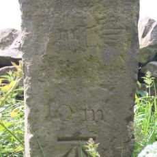 Milestone, NE of Otley. Pill White Lane