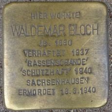 Stolperstein dedicated to Waldemar Bloch