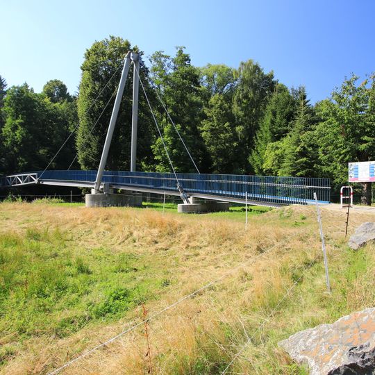 Hängebrücke über die Zwickauer Mulde Wolkenburg-Kaufungen