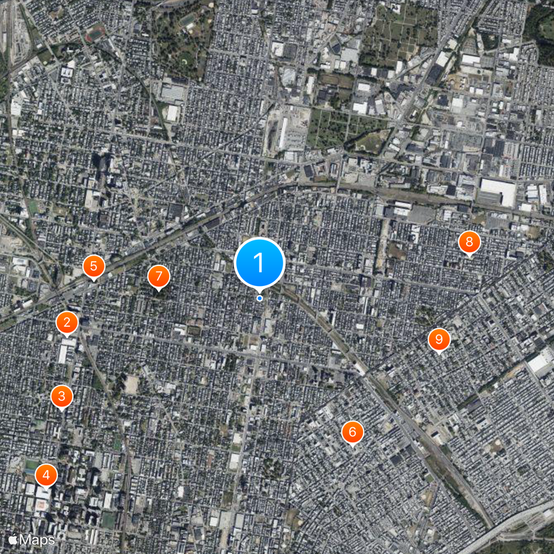 Philadelphia Badlands Mapa