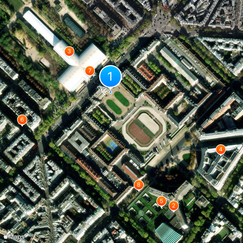 École Militaire Map