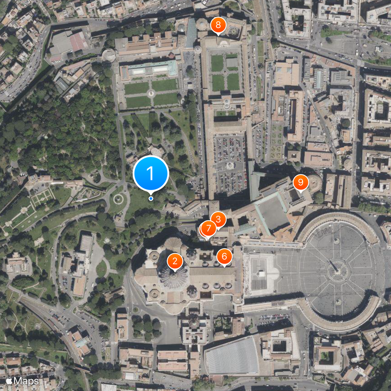 Ciudad del Vaticano Mapa