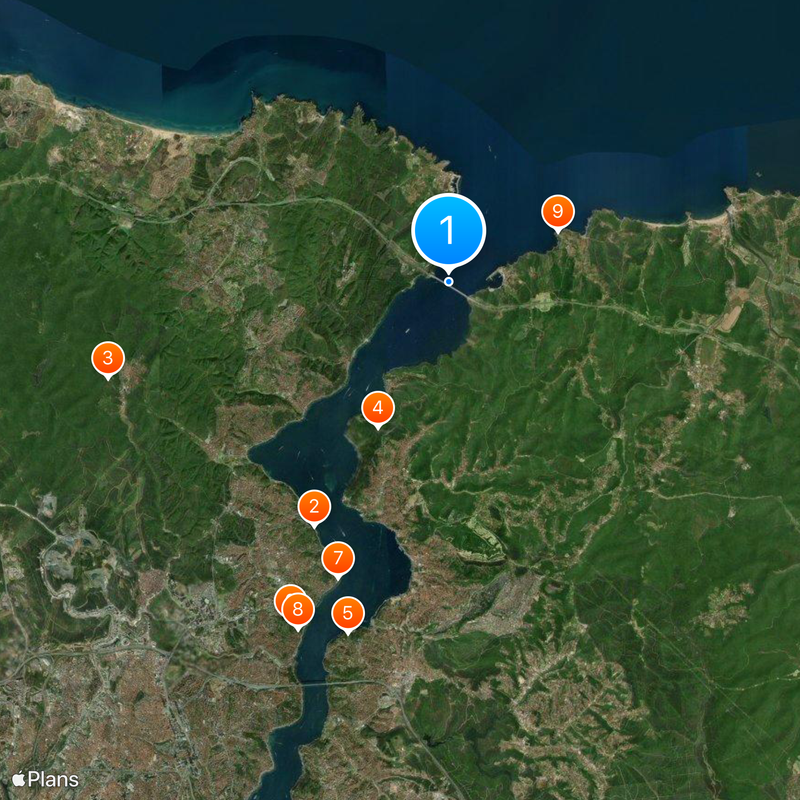 Yavuz Sultan Selim Bridge Map