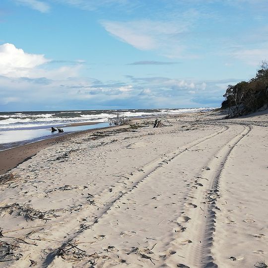 Plaża przy Czerwonej Rzeczce