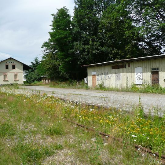 Bahnhof Obercunewalde mit Verladehalle Am Bahndamm