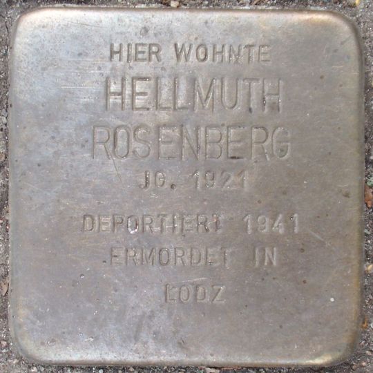 Stolperstein für Hellmuth Rosenberg