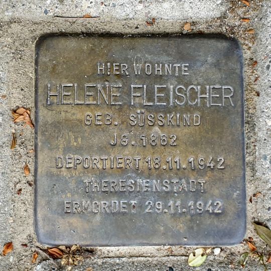 Stolperstein en memoria de Helene Fleischer