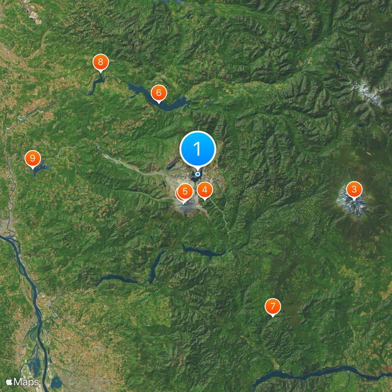 Spirit Lake Map