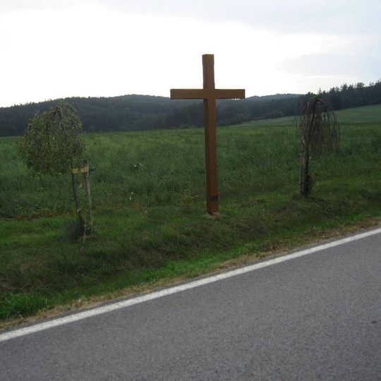 Misijní kříž při silnici Miřetice - Chmelná