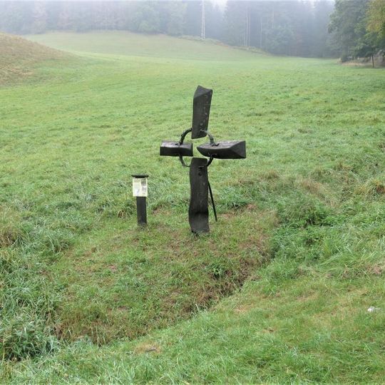 Kříž na západním okraji Lísky