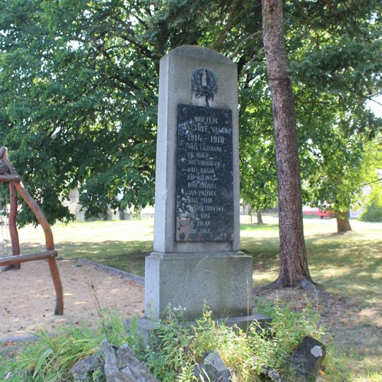 World War I memorial in Bezdědice